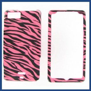 Motorola MB810 DROID X/MB870 DROID X2 Zebra on Pink Protective Case Computers & Accessories