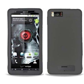 Soft Skin Case Fits Motorola MB810 MB870 Milestone Droid X, Droid X2, X Black Skin Verizon Cell Phones & Accessories