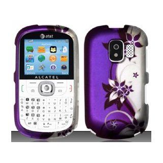 3 Items Combo For Alcatel One Touch OT871A (AT&T) Purple/Silver Vines Design Hard Case Snap On Protector Cover + Free Opening Tool + Free American Flag Pin 9789862169100 Books