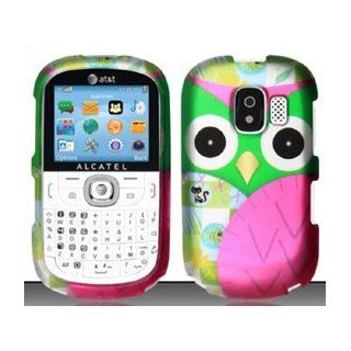 3 Items Combo For Alcatel One Touch OT871A (AT&T) Colorful Owl Design Hard Case Snap On Protector Cover + Free Opening Tool + Free American Flag Pin Cell Phones & Accessories