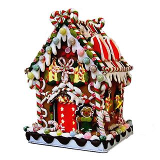 Kurt Adler 8.6 in. Gingerbread Candy House   Christmas Lights