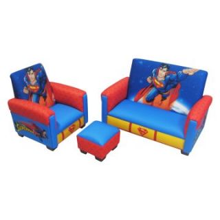 Warner Brothers Superman Deluxe Toddler Living Room Set   Kids Arm Chairs