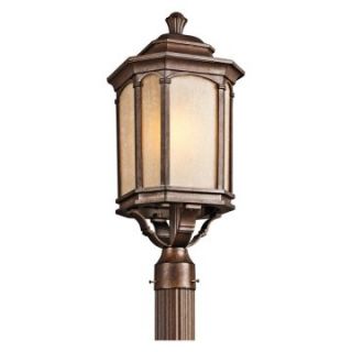 Kichler Duquesne 49034BST Outdoor Post Lantern   10.25 in.   Brown Stone   Outdoor Post Lighting