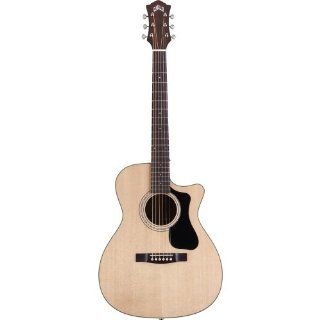 Guild F 130CE GAD Series Small Body Cutaway Acoustic Electric Guitar   Natural Musical Instruments