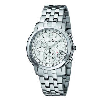 Grovana Men's Quartz Watch with Silver Dial Chronograph Display and Silver Stainless Steel Bracelet 1581.9132 Watches