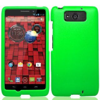 Green Hard Cover Case for Motorola Droid MAXX XT1080M XI 52 Cell Phones & Accessories