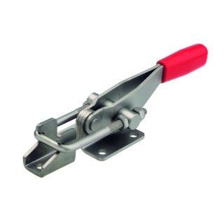 JW Winco Series GN 851 NI Stainless Steel Horizontal Latch Type Toggle Clamp, Metric Size, Clamp Size 160, 1600 Newton Holding Capacity
