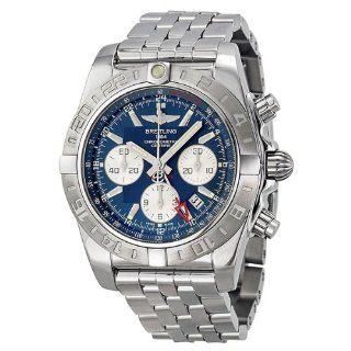 Breitling Chronomat 44 GMT Automatic Chronograph Blue Dial Mens Watch AB042011 C851SS Breitling Watches
