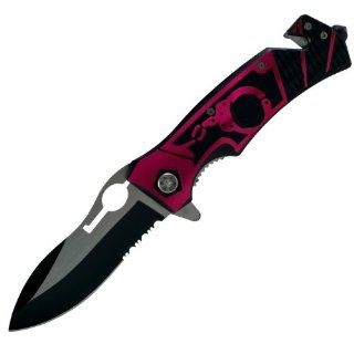 WhetstoneT Pink Cuff Assisted Open Rescue Knife   8.875 inch (25 SP502)    Hunting Folding Knives  Sports & Outdoors