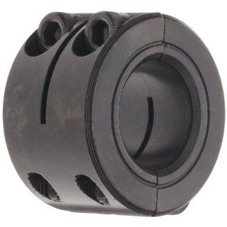 Ruland WSP 14 F Two Piece Clamping Shaft Collar, Double Wide, Black Oxide Steel, .875" Bore, 1 5/8" OD, 1 1/16" Width Clamp On Shaft Collars