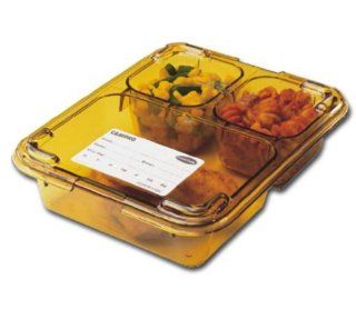 Cambro 853FHC150 Tray on Tray Lid   Amber, Dozen Kitchen & Dining