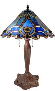Tiffany NSC161228A A877 Blue Octavian Table Lamp    