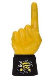 NCAA Wichita State Shockers Licensed Foam Finger with Jersey Sleeve, Yellow/Black  Sports Related Merchandise  Clothing