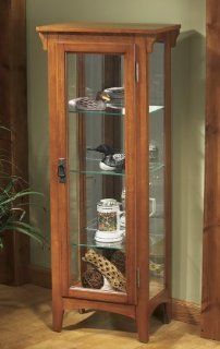 Mission style Curio Cabinet  