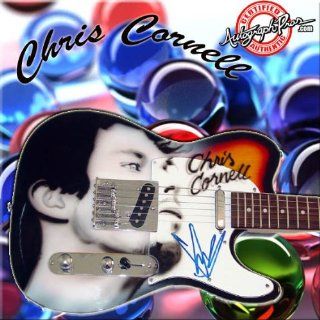 Chris Cornell Autographed Signed Airbrush Guitar Audioslave JSA Chris Cornell Entertainment Collectibles