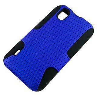 Apex Hybrid Case for LG Marquee LS855, Blue/Black Cell Phones & Accessories