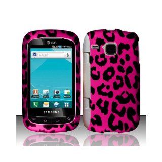 Pink Leopard Hard Cover Case for Samsung DoubleTime SGH I857 Cell Phones & Accessories
