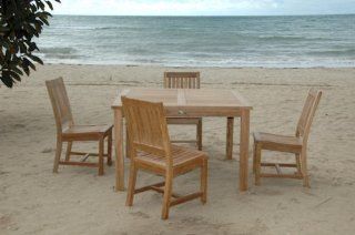 Windsor 5 Piece Dining Set MPN ANDERSON TEAK SET 106A   Outdoor And Patio Furniture Sets