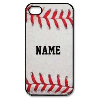 Custom Baseball Cover Case for iPhone 4 4s LS4 858 Cell Phones & Accessories