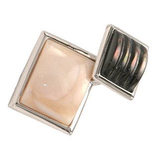 Pink & Black Mother of Pearl Square Ring Jewelry