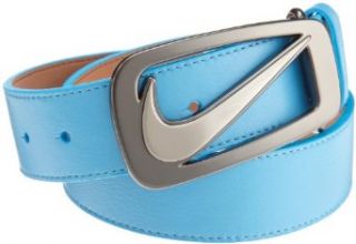 Nike Men's Signature Swoosh Cutout II Belt,Blue,30 Clothing