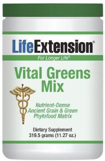 Life Extension Vital Greens Mix Powder, 319.5 Grams Health & Personal Care