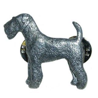 Airedale Terrier Pewter Pin  Pet Collar Charms 