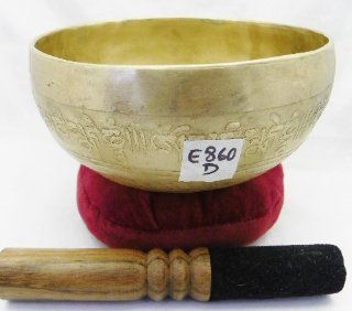 E860 6.5" Energetic Sacral 'D' Chakra Healing Tibetan Singing Bowl Made in Nepal 