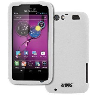 EMPIRE AT&T Motorola Atrix HD MB886 Silicone Skin Case Cover, White Cell Phones & Accessories