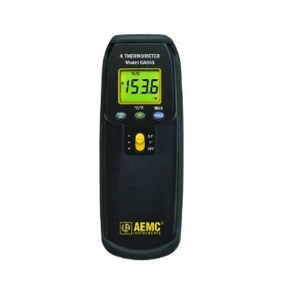 AEMC CA863 Digital Thermometer with Dual K type Thermocouple Inputs and Probe,  50 to 1300 Degrees C,  58 to 1999 Degrees F, Accuracy of + or  0.3% of Reading + or   1 Degree C Science Lab Digital Thermometers