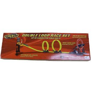 Fast Lane Double Loop Race Set with Ring of Fire Finish Line Toys & Games