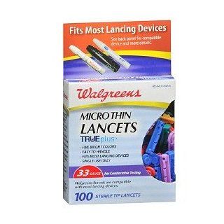  33 Gauge Micro Thin Lancets, 100 ea Health & Personal Care