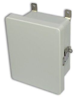 Allied Moulded AM864L AM Series Fiberglass JIC Size Junction Box, Snap Latch and Hinged Cover   Electrical Boxes  