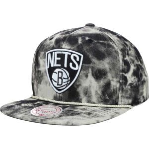 Brooklyn Nets Mitchell and Ness NBA Blacid Wash Denim Snapback Cap