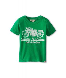 Appaman Kids Super Soft Classic Cotton Tee w/ Stanton Motors Graphic Boys T Shirt (Green)