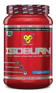 BSN   IsoBurn Metabolic Activating Whey Isolate Blend Vanilla Ice Cream   1.32 lb.