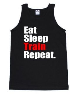 FTD Apparel Men's Eat Sleep Train Repeat Motivation Tank Top at  Mens Clothing store Tank Top And Cami Shirts