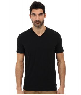 John Varvatos S/S Knit Shirt Mens Short Sleeve Knit (Black)
