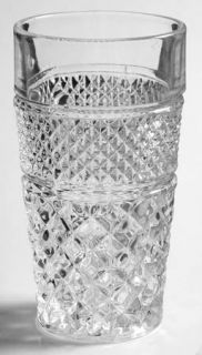 Anchor Hocking Wexford 10 Oz Flat Tumbler   Clear, Ruby Or Amber, Criss Cross