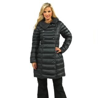 The North Face Womens Navy Blue Paulette Down Peacoat Jacket