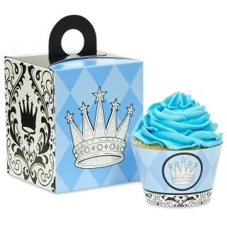 Elegant Prince Damask Cupcake Wrapper Combo Kit