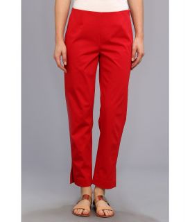 Christin Michaels Carren Cropped Side Zip Pant Womens Casual Pants (Red)