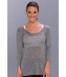 Beyond Yoga Low Back Tee Womens T Shirt (Gray)