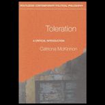 Toleration A Critical Introduction