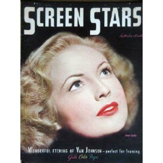 SCREEN STARS magazine September 1945 with Joan Leslie on the cover . Articles by or about William Holden, Frank Sinatra, Deanna Durbin, Robert Alda, Eve Arden. Full page ads for Back To Bataan with John Wayne, Wonder Man. Color Portraits of Esther Williams