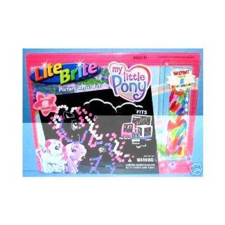 Lite Brite Picture Refill Set My Little Pony With Bonus Colored Pegs Toys & Games