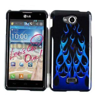 For Lg Spirit Ms 870 Blue Wild Flame Case Accessories Cell Phones & Accessories