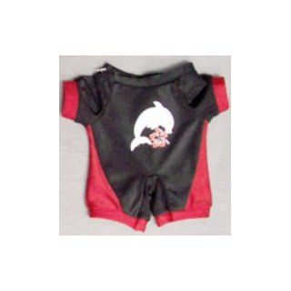 Red & Black Dolphin Wetsuit Outfit fit Webkinz, Shining Star & 8" 10" Make Your Own Stuffed Animals Toys & Games