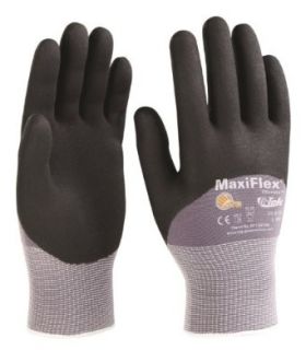 G Tek TM MaxiFlex 34 875 Seamless Knit Nylon Gloves with Micro Foam Nitrile Grip (Men's Med) Clothing