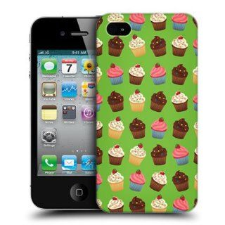 Head Case Designs Cupcakes Sweets Pattern Snap on Back Case Cover For Apple iPhone 4 4S Cell Phones & Accessories